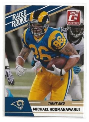 2010 Panini Donruss Rated Rookie Michael Hoomanwanui Rookie Card  - Image 1 of 2