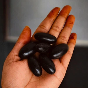 Narmada River Shiva Lingam Stone 1 inch – 6 pcs LOT | Healing & Meditation Stone - Picture 1 of 6