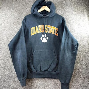 Champion Idaho State Hoodie Men's Medium Charcoal Grey Drawstring Sweatshirt - Picture 1 of 10