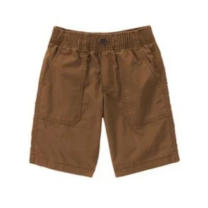 NWT Gymboree Lightweight Pull-On Shorts 100% cotton poplin Brown Boys 8 12 - Picture 1 of 2