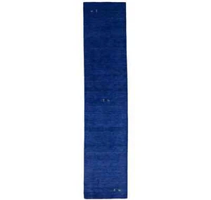 Royal Blue Gabbeh Runner Dywan Współczesny plemienny Nowoczesny dywan korytarzowy 3X12 stóp - Zdjęcie 1 z 13