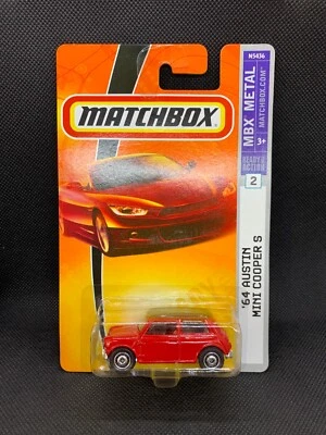 Matchbox - '64 Austin Mini Cooper S Red Long Card 2008 - Diecast - 1:64 - BOXED - Image 1 of 4