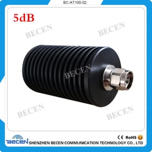 100W N Attenuator 5db male to female DC-3GHZ 50ohm rf Fixed Coaxial Attenuator - Picture 1 of 7
