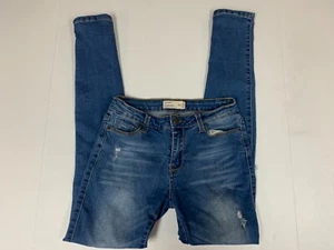 Encore Jeans Womens 3 skinny blue Denim distressed  - Picture 1 of 9