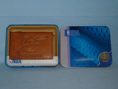 WASHINGTON WIZARDS   Leather TriFold Wallet    NIB    brown 3   - Image 1 of 3