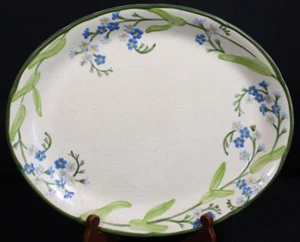 Rare Vintage Franciscan Forget Me Not 14" Oval Serving Platter = - Picture 1 of 5