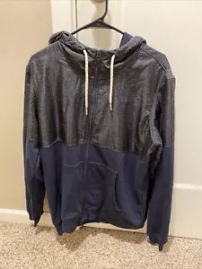 G Star Raw Mens Jordan Hooded Vest Black/Blue Athletic Jacket XL - Picture 1 of 4