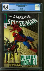 Amazing SPIDER MAN 65 CGC 9.4 Foggy Nelson Cameo 2001 German Ed Romita art - Picture 1 of 6