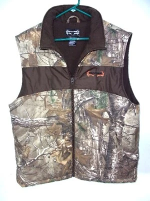 REALTREE Men's Insulated Hunting Vest Size L/XL Exc. Cond Camo Camouflaged   - Image 1 of 4