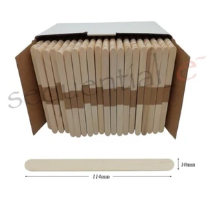 Natural Wooden Lolly Stick Lollipop, Arts & Crafts & Plant Labels 50-1000 - Picture 1 of 83