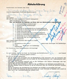Abholungserklärung Wien mit sehr schöner Frankatur - Picture 1 of 2