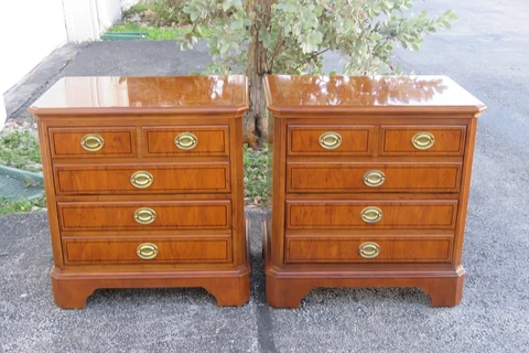Drexel Nightstands End Side Bedside Tables a Pair 3501 Cover