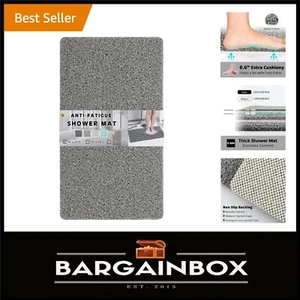 Customizable 16"x27.5" Non-Slip Loofah Shower Mat - Quick Dry PVC Comfort - Picture 1 of 10