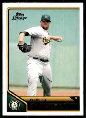 2011 Topps Lineage Brett Anderson #18 Oakland Athletics - Image 1 of 2