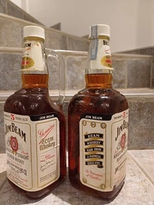 2 Flaschen Jim Beam Kentucky Bourbon Whiskey 40 Jahre alt1,75 Liter - Bild 1 von 2