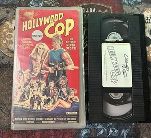 Hollywood Cop (VHS, 1987, Celebrity Video) Troy Donahue, Jim Mitchum Cut Box - Picture 1 of 5