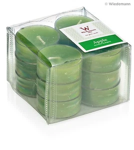 12 velas perfumadas de velas de té "manzana" Ø37 mm velas Wiedemann GmbH Deggendorf - Imagen 1 de 1