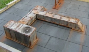 HO Scale 30 Inch Ductwork AC Rooftop Unit Kit by Showcase Miniatures (2335) - Picture 1 of 4