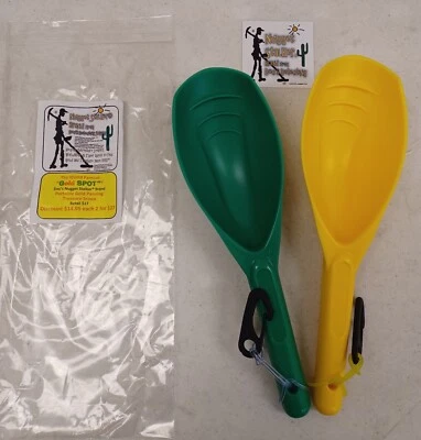 DOC'S NUGGET STALKER™ BRAND 2 NEW Doc's Exclusive Gold SPOT™ Treasure Scoop portable gold pan AMAZING!