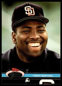 1991 Topps Stadium Club 308 Tony Gwynn San Diego Padres baseball MLB card HOF