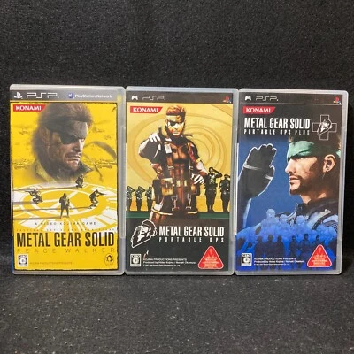PSP Metal Gear Solid Portable Lot3: Peace Walker & Ops & Ops Plus, from Japan - Image 1 of 4