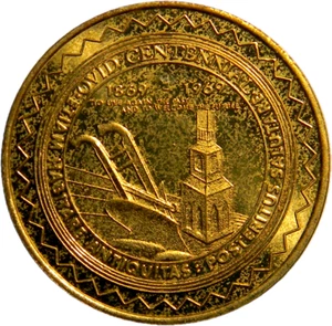 Medio dólar Ovid Michigan 1969 recuerdo del centenario (01534) - Imagen 1 de 2