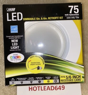 Feit Electric LEDR6/RGBW/AG 6 inch RGBW 1000 Lumens Smart Recessed Downlight - Image 1 of 4