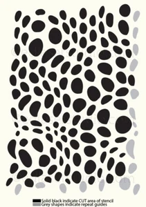 Dot STENCIL Allover Pattern Paint Wall Furniture Reusable Crafts Art TE194 - Picture 1 of 7
