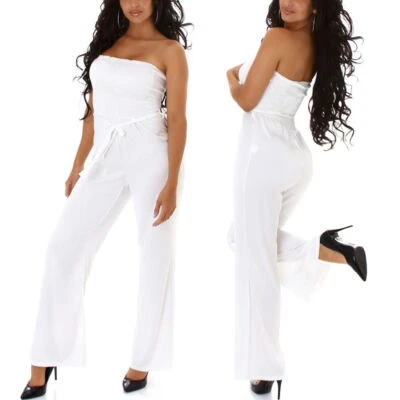 Mujer Satén Mono Bandeau Verano Stretch sin Tirantes Ligero Transparente S M L - Imagen 1 de 4