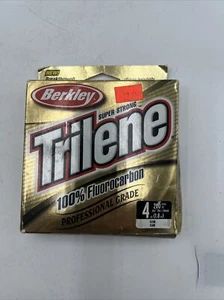 BERKLEY TRILENE 100% FLUOROCARBON 200 YD 4 LB FISHING LINE - NEW - Picture 1 of 10