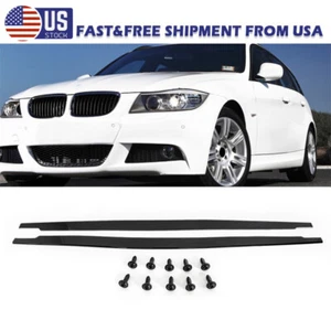 For BMW 3series E90 E92 E93 M3 05-13 Side Skirt Extension Rocker Panel Splitters - Picture 1 of 13