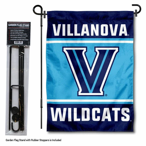 Villanova Wildcats Garden Flag and Yard Stand Included Cover