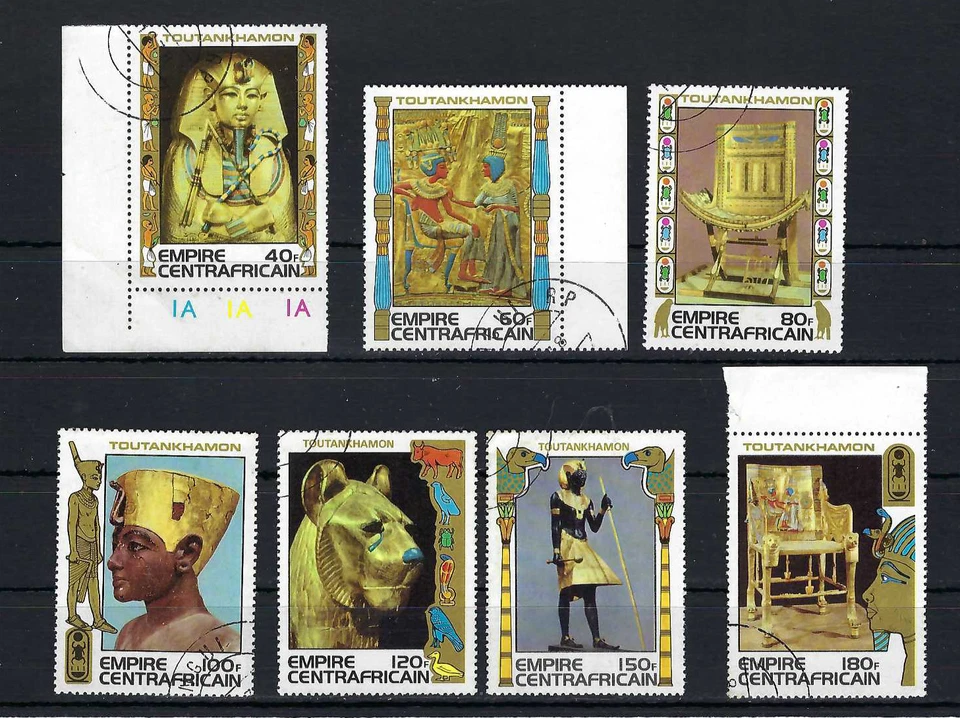 TUTANKHAMEN'S,- KING OF EGYPT-   ''CENTRAL AFRICAN REP.  {7}  1978 - Image 1 of 1