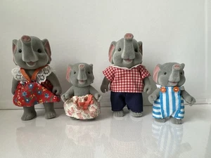 RARE Sylvanian Families Forest Families Baerenwald Elephant Family Simba 1980s - Picture 1 of 14