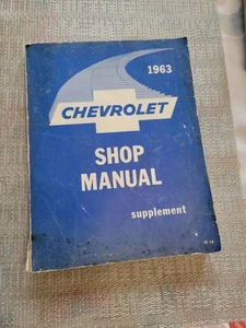 1963 Chevrolet Belaire Biscayne Impala Shop Service Repair Manual Supplement - Picture 1 of 4
