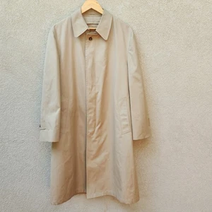 CHRISTIAN DIOR Le Connaisseur Mens Trench Coat 40R Beige Wool Lined Quiet Luxury - Picture 1 of 17