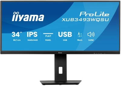 iiyama ProLite XUB3493WQSU-B6 Ultra Wide Monitor 86,7 cm (34 Zoll) - Bild 1 von 4