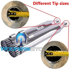 SHARKROAD HARLEY TOURING 1995-2016 4.0” CHROME SLIP ON HEAVY DUTY MUFFLERS NEW - Picture 1 of 6