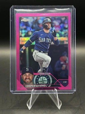 2023 Topps Chrome Update Cooper Hummel Pink Refractor #USC120 Seattle Mariners - Image 1 of 2
