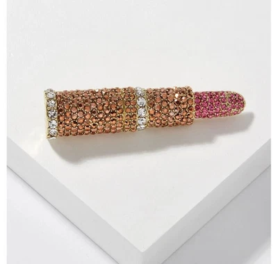 HEIDI DAUS Glamour Girl Crystal Lipstick Pin #106 - Image 1 of 4