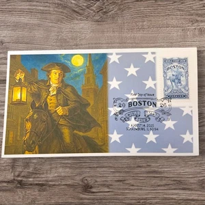 2025 Boston World Stamp Show 2026 USA First Day Cover FDC Postmark Paul Revere - Picture 1 of 1