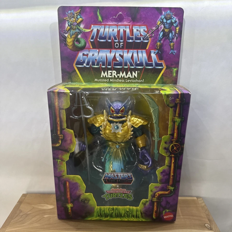Turtles of Grayskull Merman Figure - MOTU X TMNT Mattel
