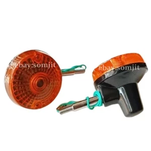 Rear Turn Signal Lamp Light Amber Pair For Suzuki TS100 TS125 TC100,125 Set of 2 - Picture 1 of 6