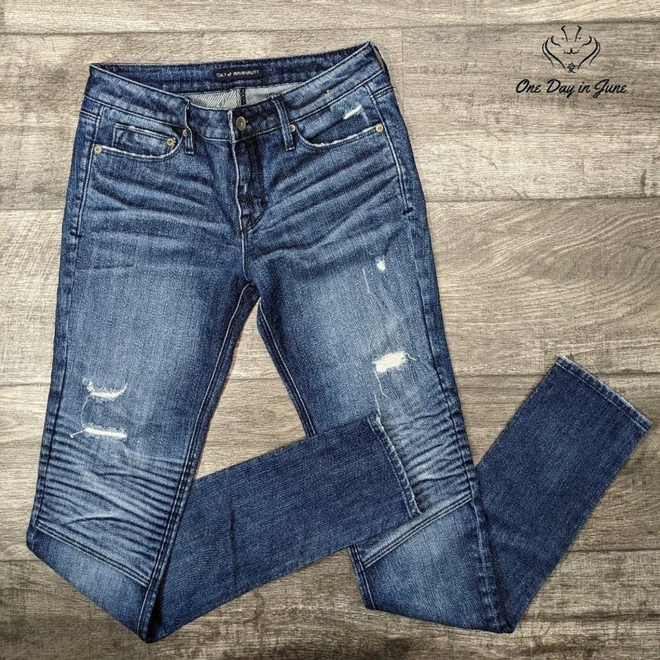 Jeans skinny Cult of Individuality Zen cintura média tamanho 26 (2) - Imagem 1 de 4