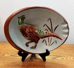 Vintage collectable Pheasant ceramic ashtray (NOT a Stangl, maker unknown) - Picture 1 of 11