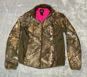 Realtree Womens Large Camo With Pink Lined Jacket - Picture 1 of 10