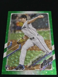 Trevor Rogers 2021 Topps Series 2 Green Foil Parallel Rookie #445/499 Marlins RC - Picture 1 of 2