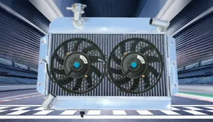 ALUMINUM RADIATOR SIDE-FILL+FAN FOR MG MGB GT/ROADSTER 1963-1968 64 65 67 - Picture 1 of 5