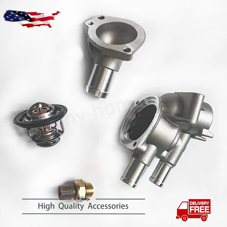 Carcasa de hermostato de refrigerante 4 piezas para Honda Civic 1,6 L 1996-2000 19320-P2A-000 Foto 1 de 4