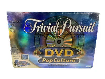 Milton Bradley Trivial Pursuit POP Culture DVD Game Movies, TV, Music, Sports - Image 1 of 4